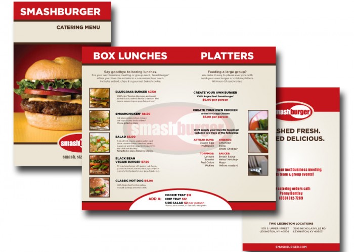 Smashburger marketing materials